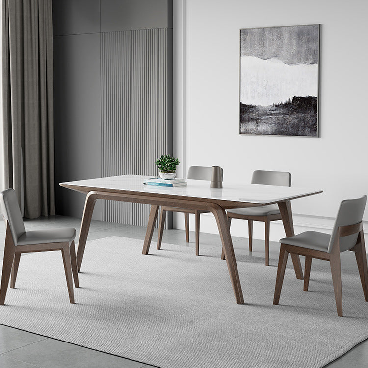 Designer Style Sintered Stone Top Dining Set Rectangle 1/3/4/5/7 Pieces Dining Table Set