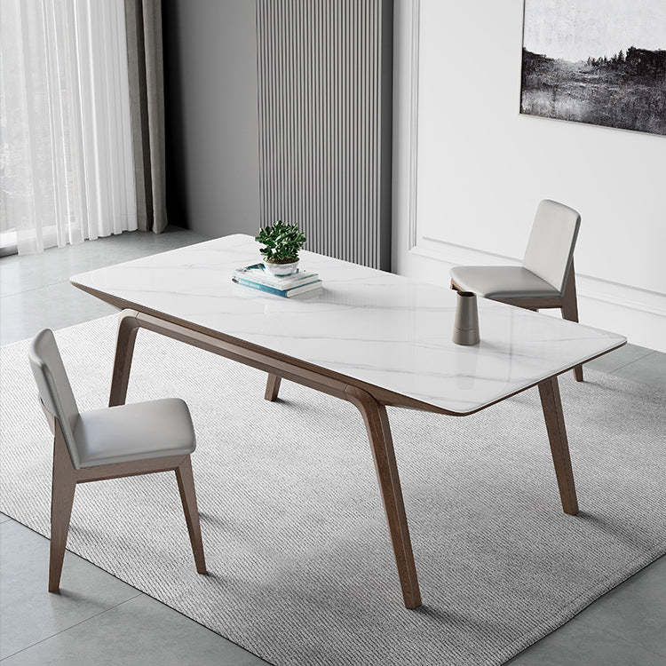 Designer Style Sintered Stone Top Dining Set Rectangle 1/3/4/5/7 Pieces Dining Table Set