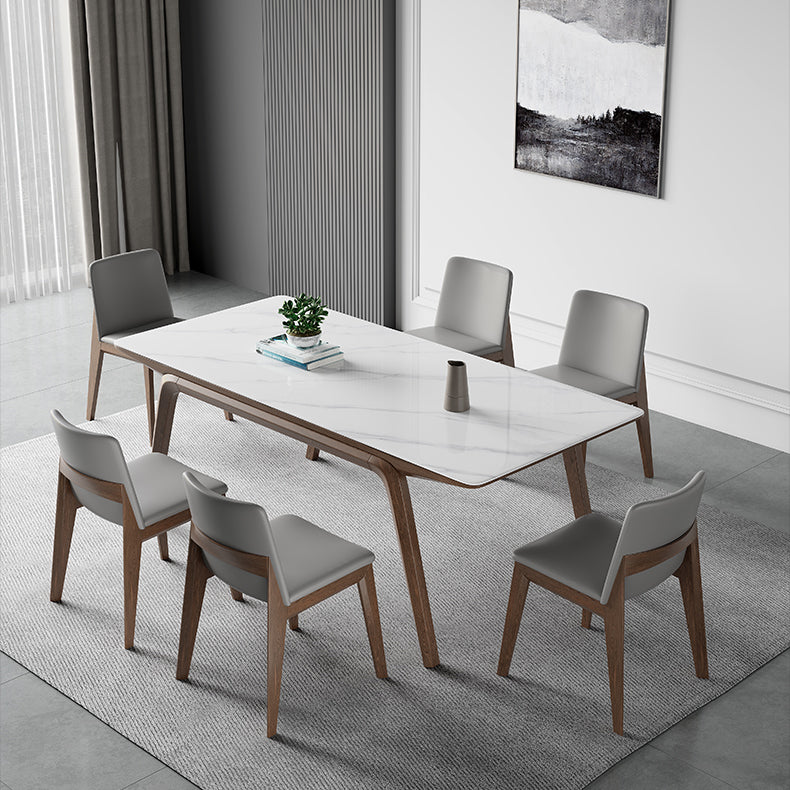 Designer Style Sintered Stone Top Dining Set Rectangle 1/3/4/5/7 Pieces Dining Table Set