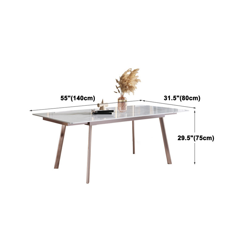 Nordic Glam Sintered Stone Dining Table Set 1/2/5/7 Pieces Dining Set