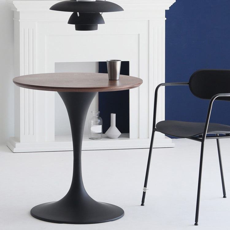 Contemporary Casual Dining Table Round Top Dinner Table Kitchen Home