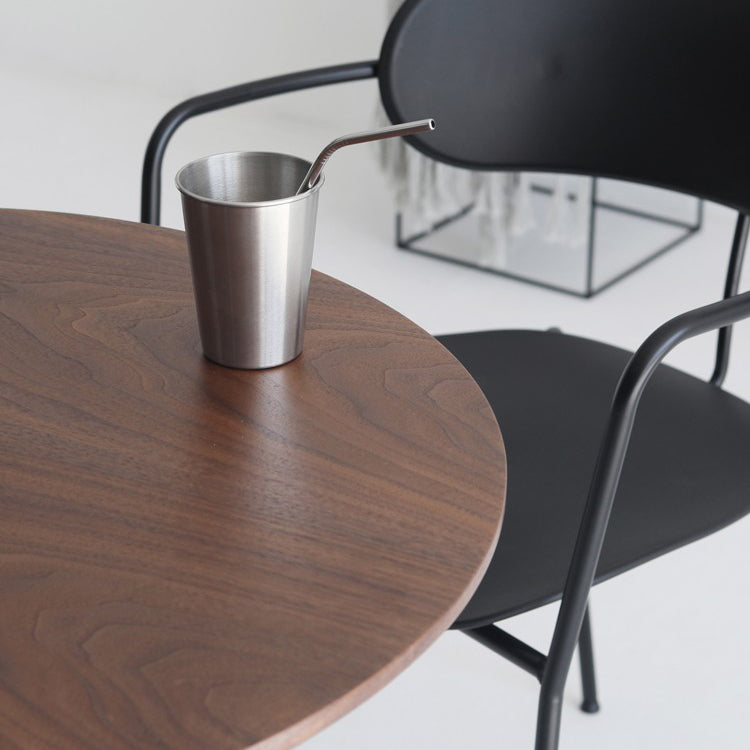 Contemporary Casual Dining Table Round Top Dinner Table Kitchen Home