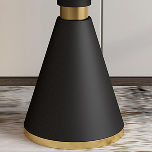 Metal Traditional Luxury Round Table Sintered Stone Top Table with Metal Pedestal