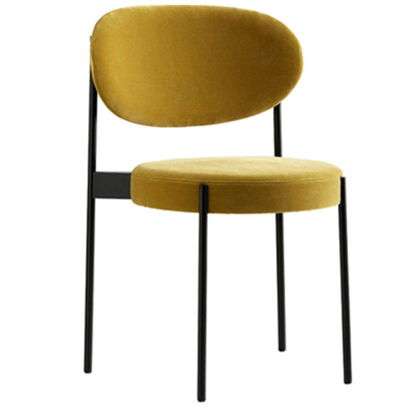 Contemporary Open Back Dining Chair Upholstered Dining Side Chair