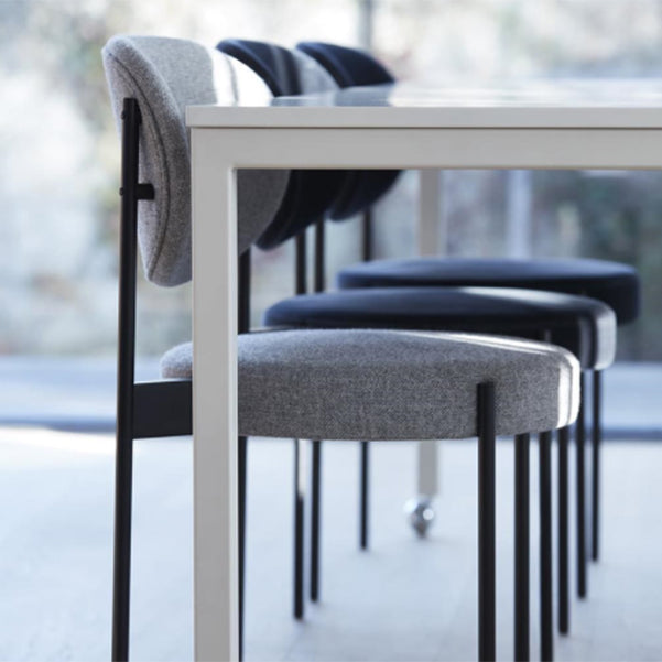 Contemporary Open Back Dining Chair Upholstered Dining Side Chair