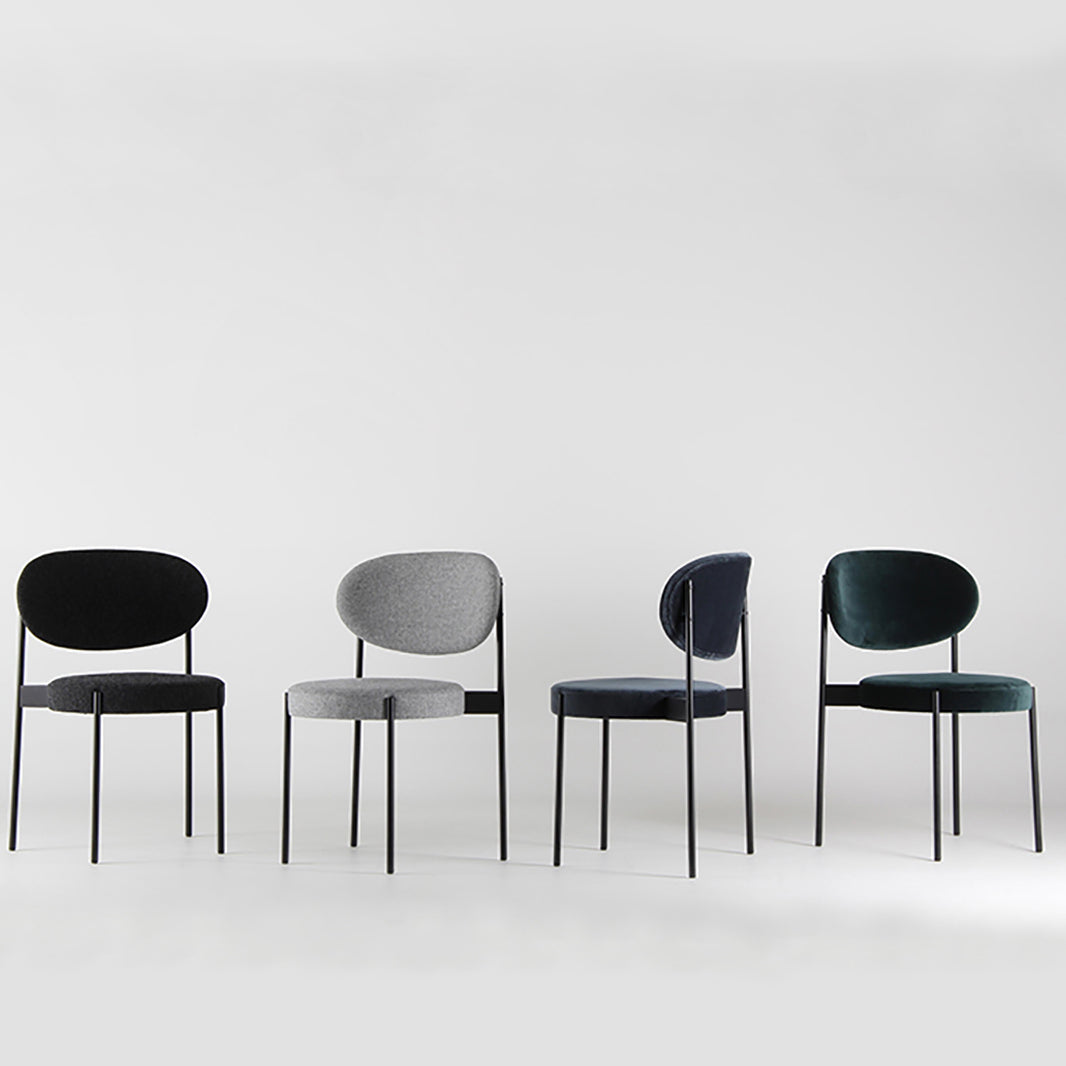 Contemporary Open Back Dining Chair Upholstered Dining Side Chair