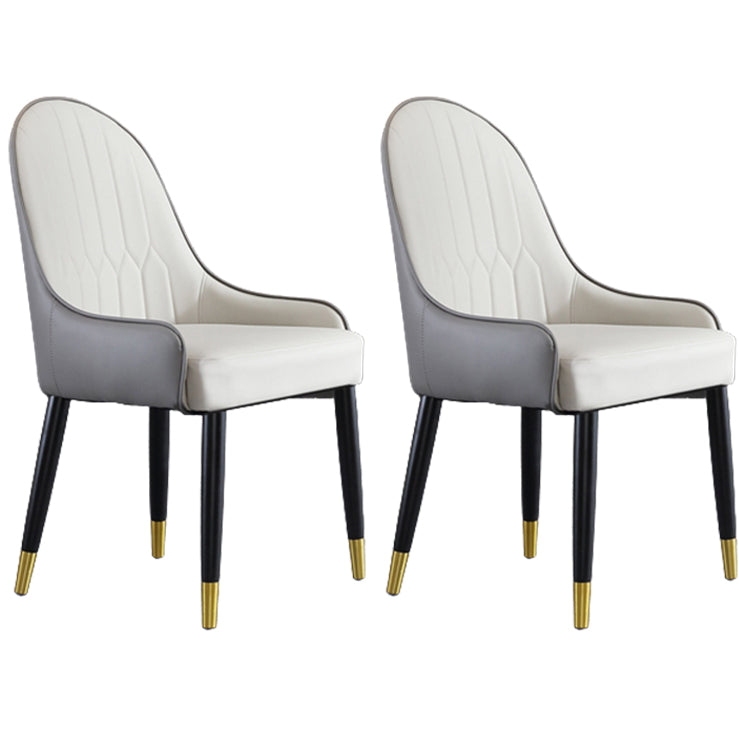 Solid Wood Modern Home Dining Chair Matte Finish Parsons Side Chair