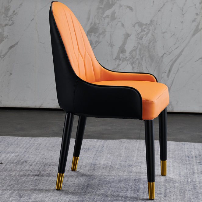 Solid Wood Modern Home Dining Chair Matte Finish Parsons Side Chair