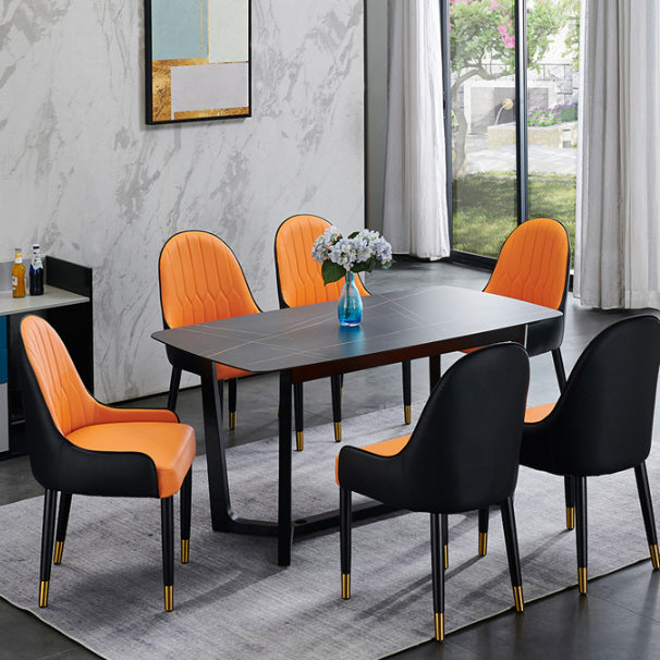 Solid Wood Modern Home Dining Chair Matte Finish Parsons Side Chair