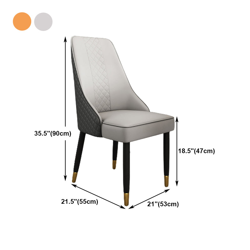 Solid Wood Modern Home Dining Chair Matte Finish Parsons Side Chair