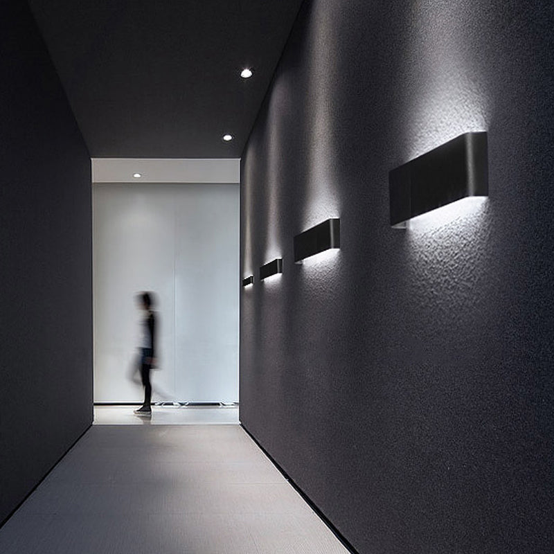 Metal Square Shape Wall Light Modern Style Multi Lights Wall Mounted Light Fixture