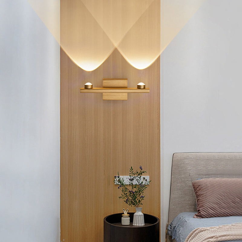 Aluminum Linear Wall Light Fixture Postmodern LED Up Down Wall Sconce