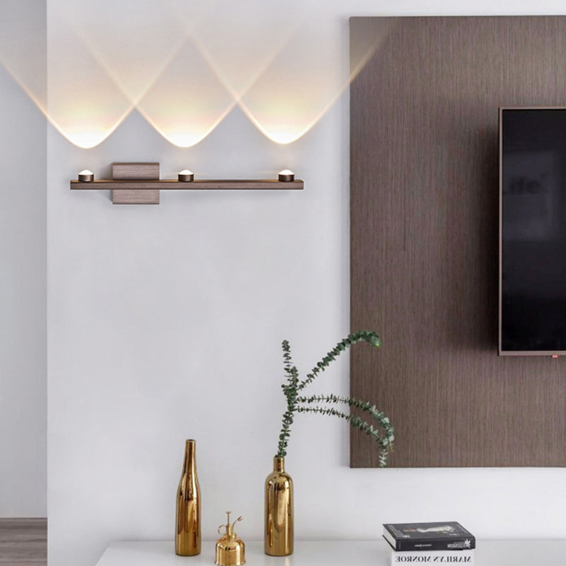 Aluminum Linear Wall Light Fixture Postmodern LED Up Down Wall Sconce