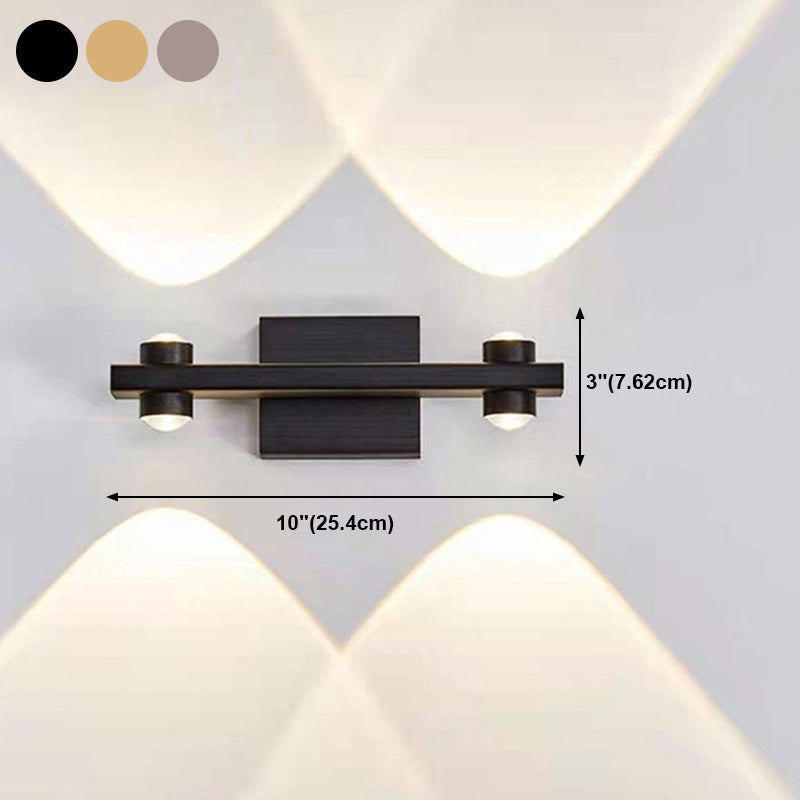 Aluminum Linear Wall Light Fixture Postmodern LED Up Down Wall Sconce
