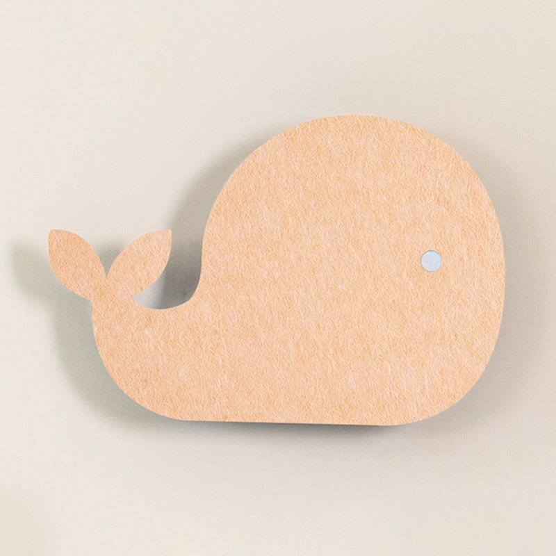 Cartoon Animal LED Sconce Lamp Polyester Children's Bedroom Wall Light Fixture