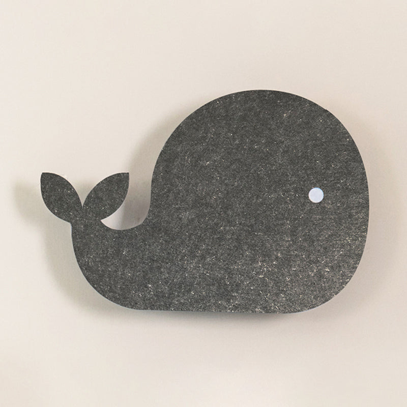 Cartoon Animal LED Sconce Lamp Polyester Children's Bedroom Wall Light Fixture