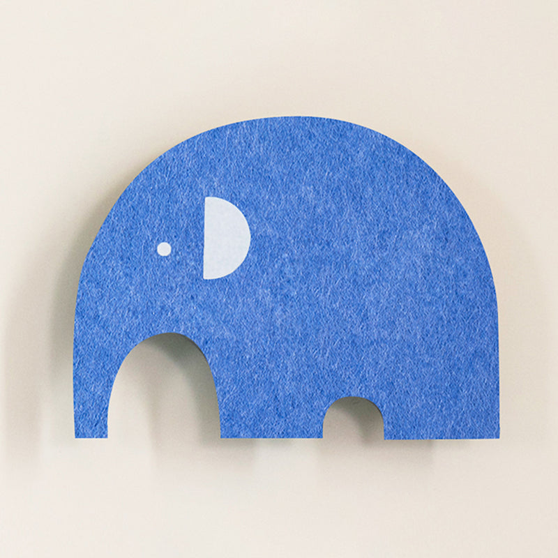 Cartoon Animal LED Sconce Lamp Polyester Children's Bedroom Wall Light Fixture