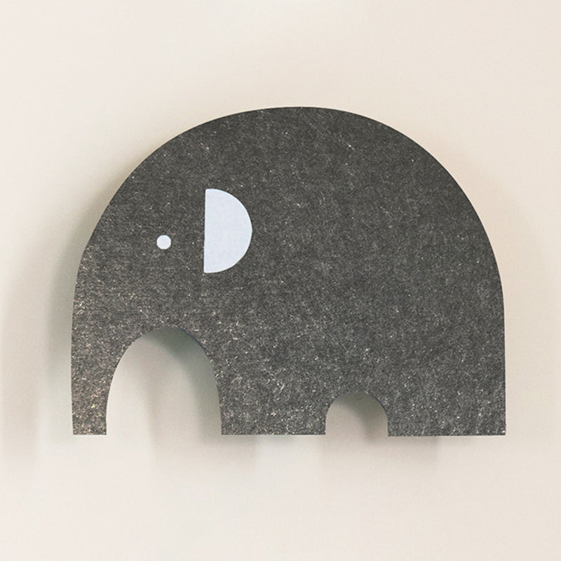 Cartoon Animal LED Sconce Lamp Polyester Children's Bedroom Wall Light Fixture