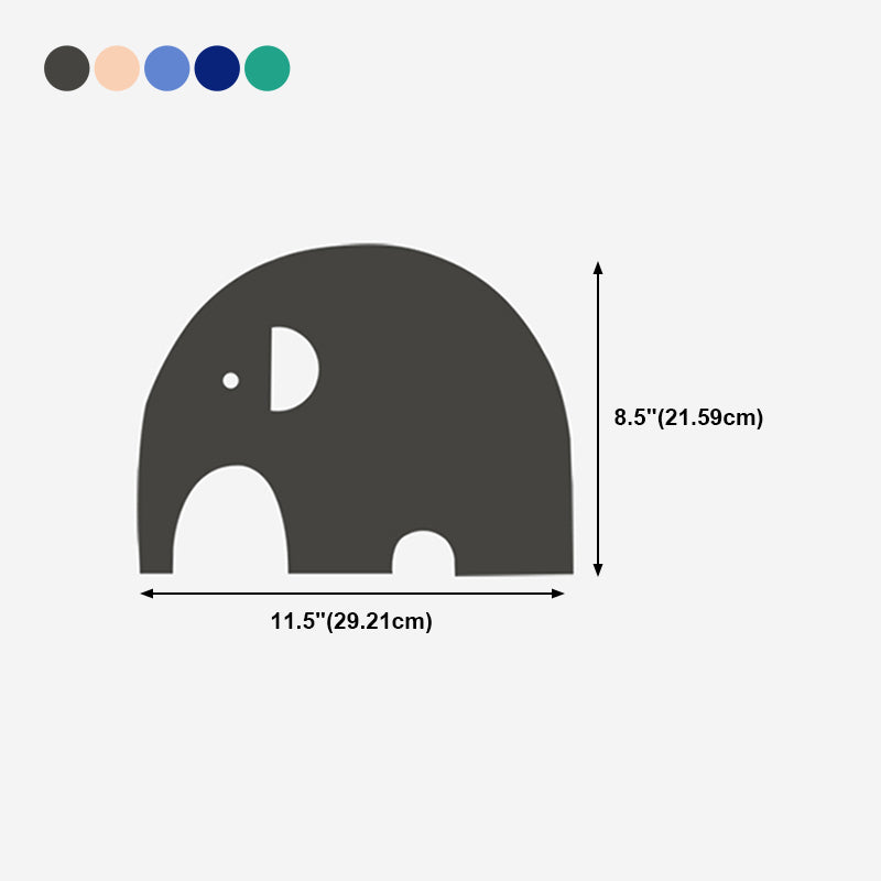 Cartoon Animal LED Sconce Lamp Polyester Children's Bedroom Wall Light Fixture