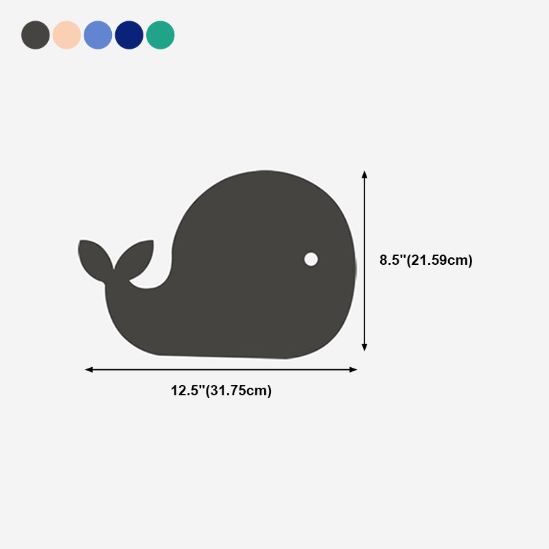 Cartoon Animal LED Sconce Lamp Polyester Children's Bedroom Wall Light Fixture