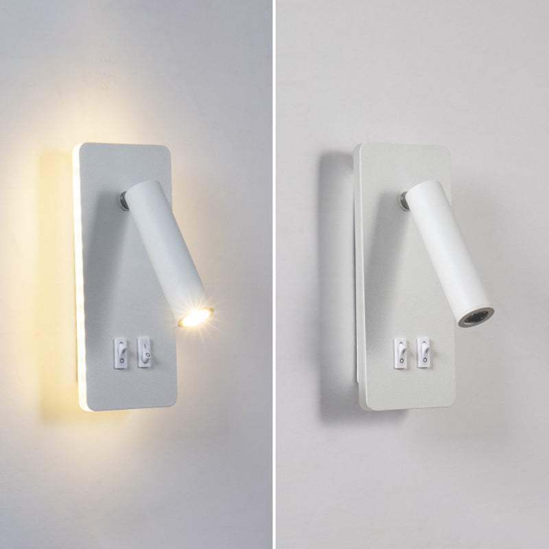 Nordic Style Metal Wall Light Geometry Reading Rotatable LED Wall Lamp for Bedroom