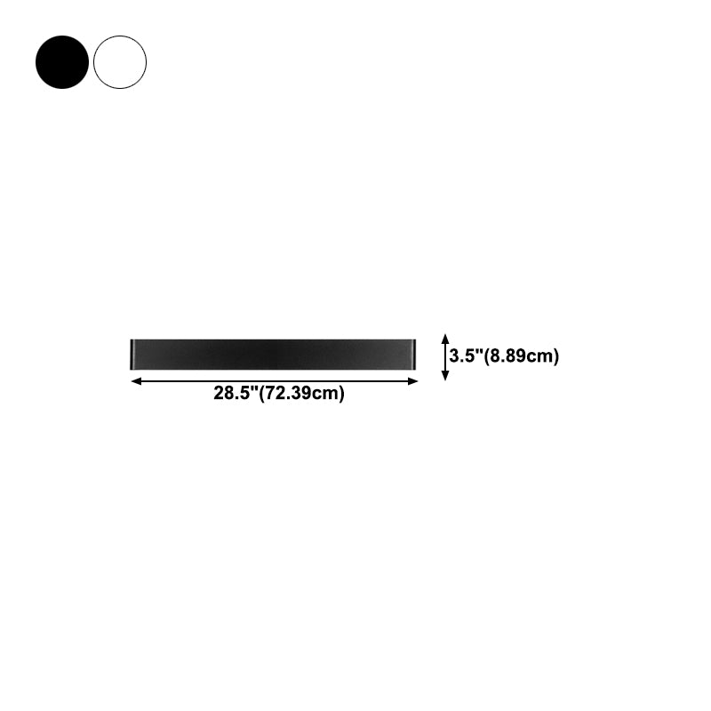 Strip Shape Wall Mount Light Modern LED Wall Sconce Light with Acrylic Shade for Aisle