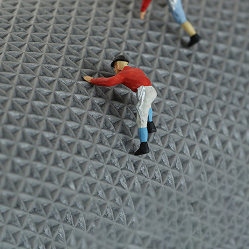 Grey Modern Rug Polyester Striola Area Rug Stain Resistant Rug for Living Room