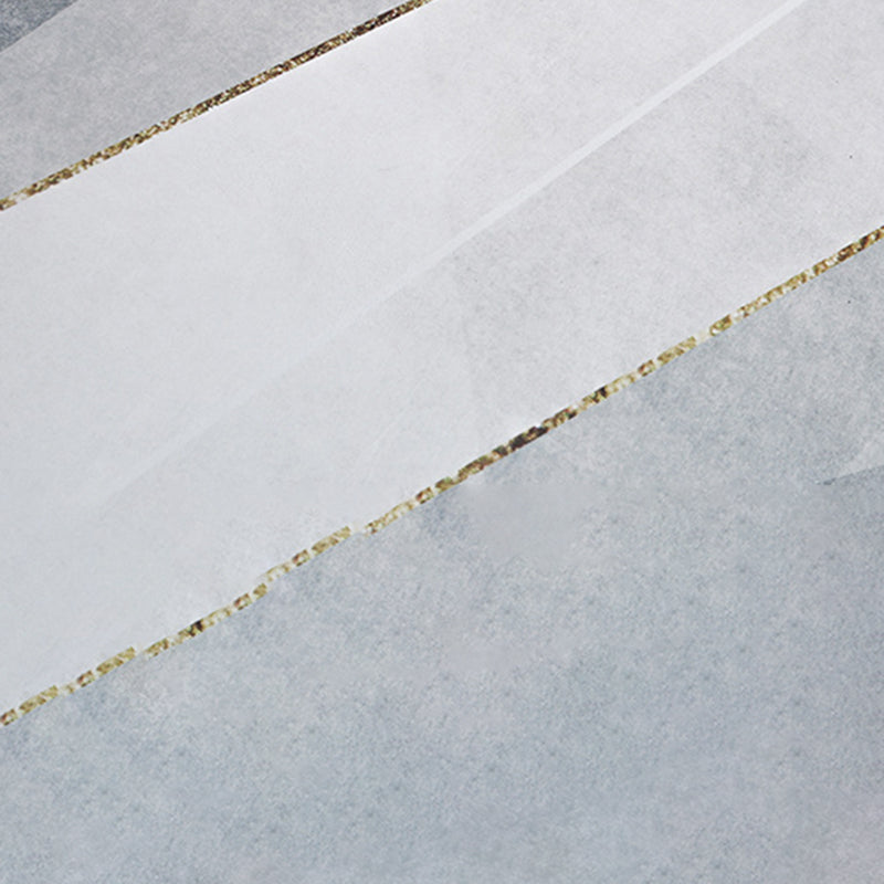 Grey Modern Rug Polyester Striola Area Rug Stain Resistant Rug for Living Room