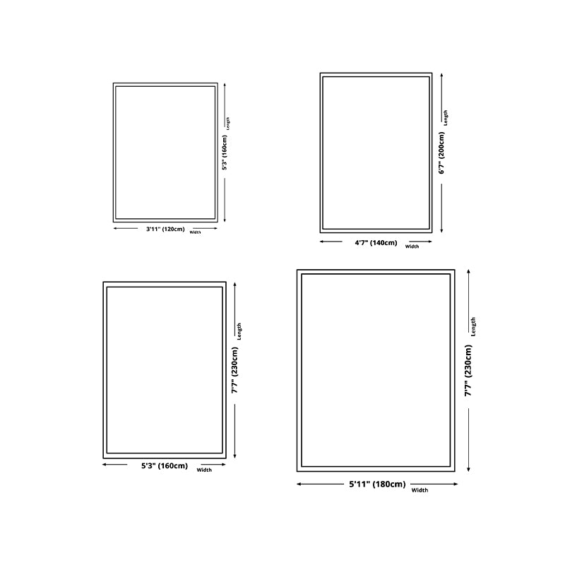 Grey Modern Rug Polyester Striola Area Rug Stain Resistant Rug for Living Room