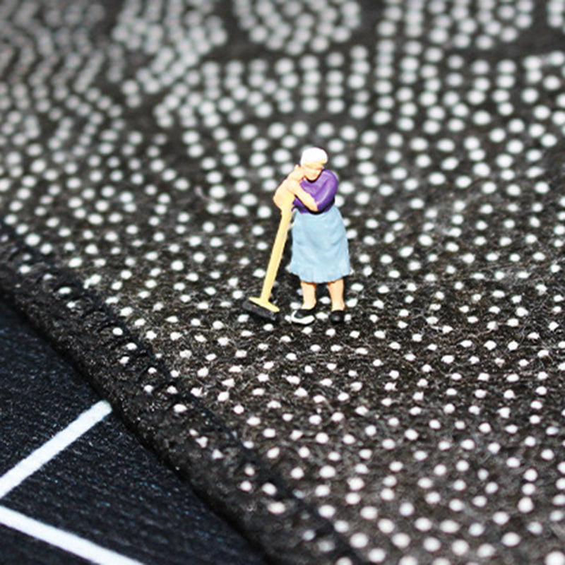 Red Modern Rug Polyester Santa Claus Rug Non-Slip BKing Rug for Living Room