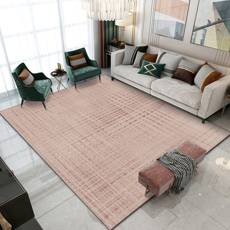 Green Contemporary Rug Polyester Abstract Print Rug Washable Rug for Drawing Room