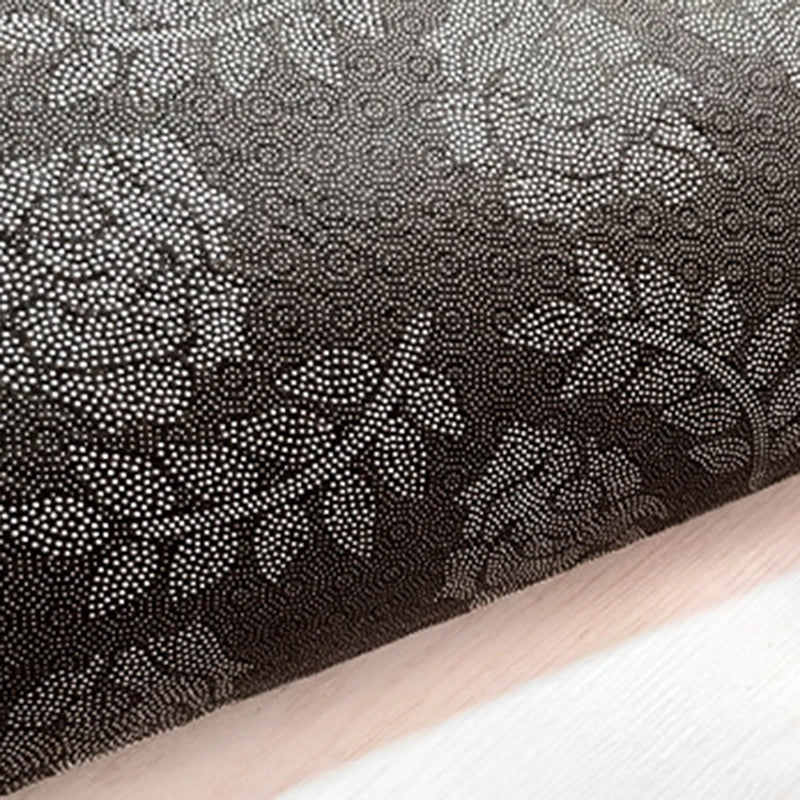 Green Contemporary Rug Polyester Abstract Print Rug Washable Rug for Drawing Room