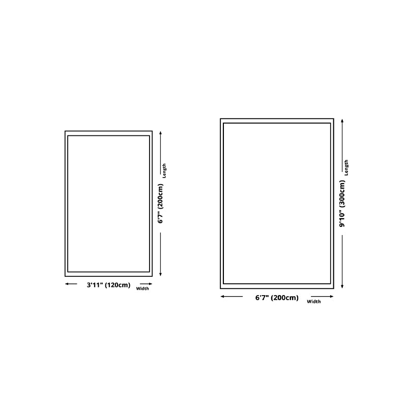 Green Contemporary Rug Polyester Abstract Print Rug Washable Rug for Drawing Room