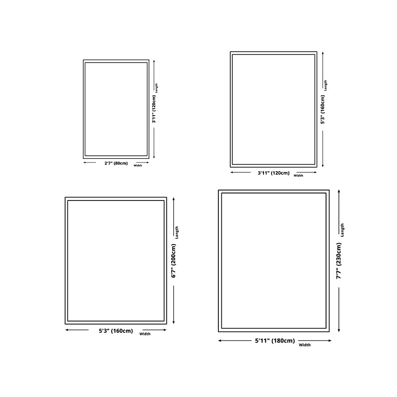 Yeollw Modern Rug Polyester Gradient Rug Washable Rug for Drawing Room