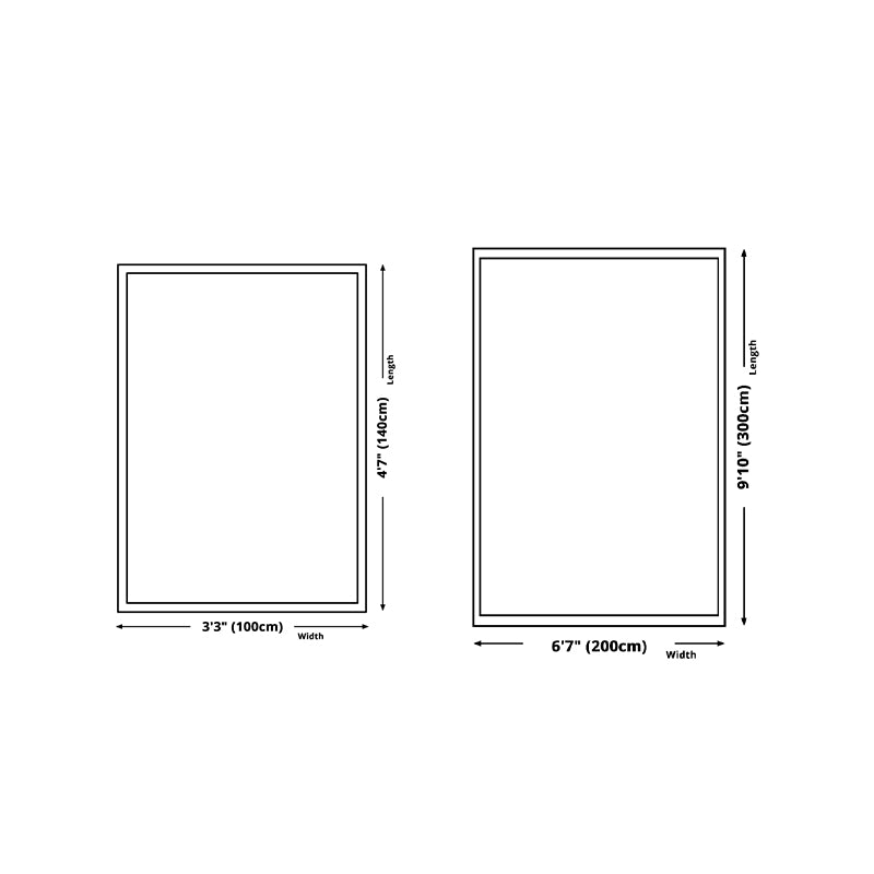 Yeollw Modern Rug Polyester Gradient Rug Washable Rug for Drawing Room