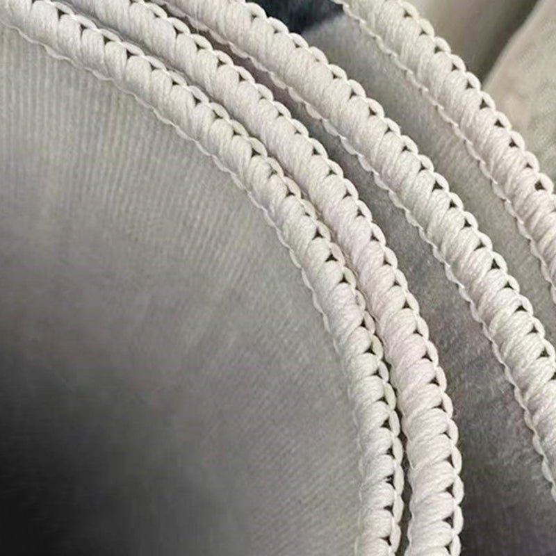 Sky Blue Abstract Pattern Rug Polyester Modern Rug Washable Rug for Living Room