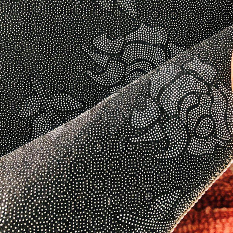 Sky Blue Abstract Pattern Rug Polyester Modern Rug Washable Rug for Living Room