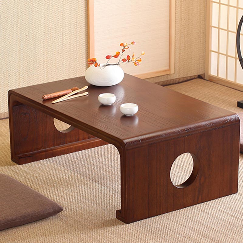 Modern Style Paulownia Rectangular Coffee Table in Walnut/oak/wood