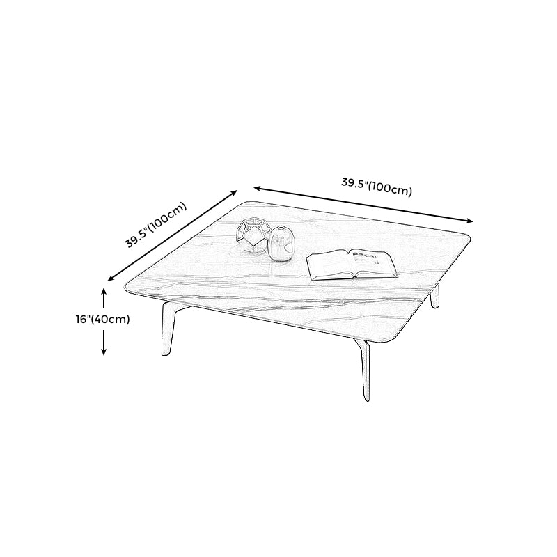 4 Legs Base Design Black Gold Slate & Marble Top Round/rectangular/square Coffee Table