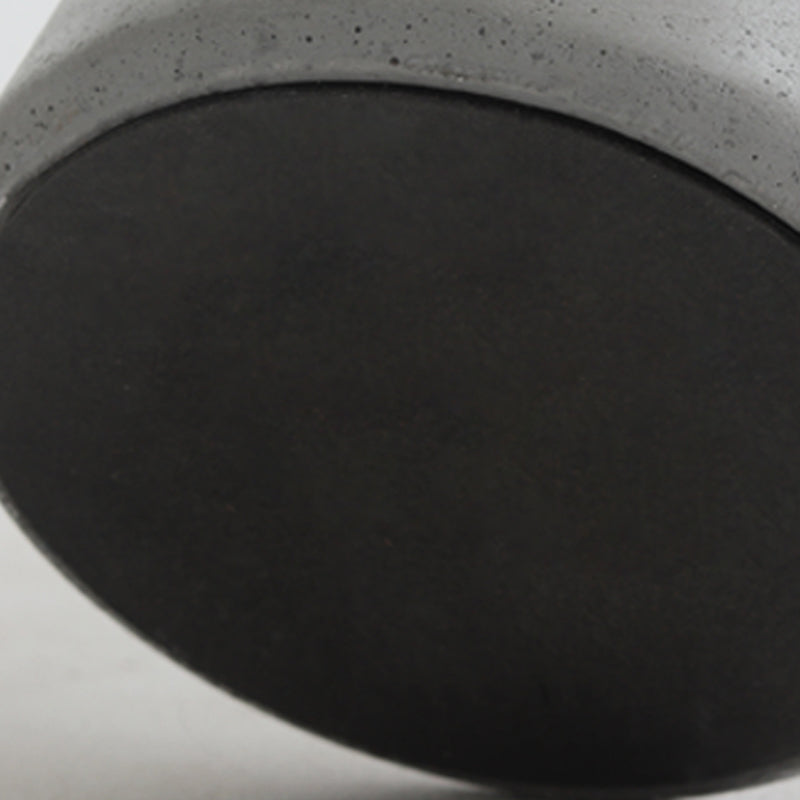 Modern Single Leg Base Solid Color Metal Round Top Coffee Table