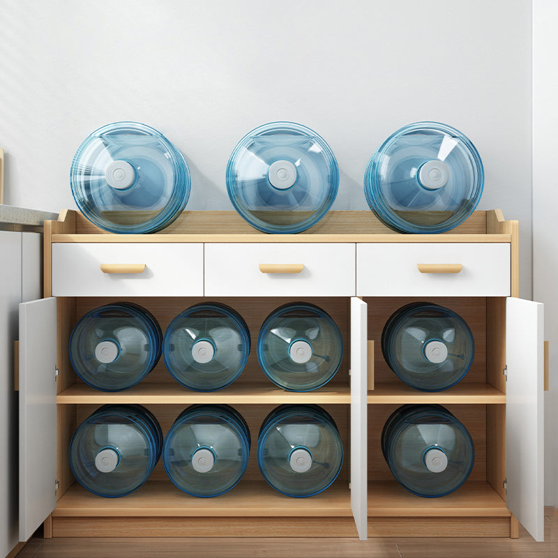 Contemporary Sideboard Engineered Wood Sideboard Table with Storage