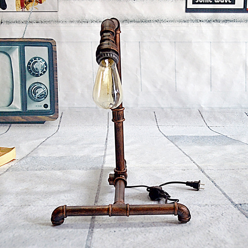 1 bulbe Table à tuyaux incurvé lampe de lampe à la rotation