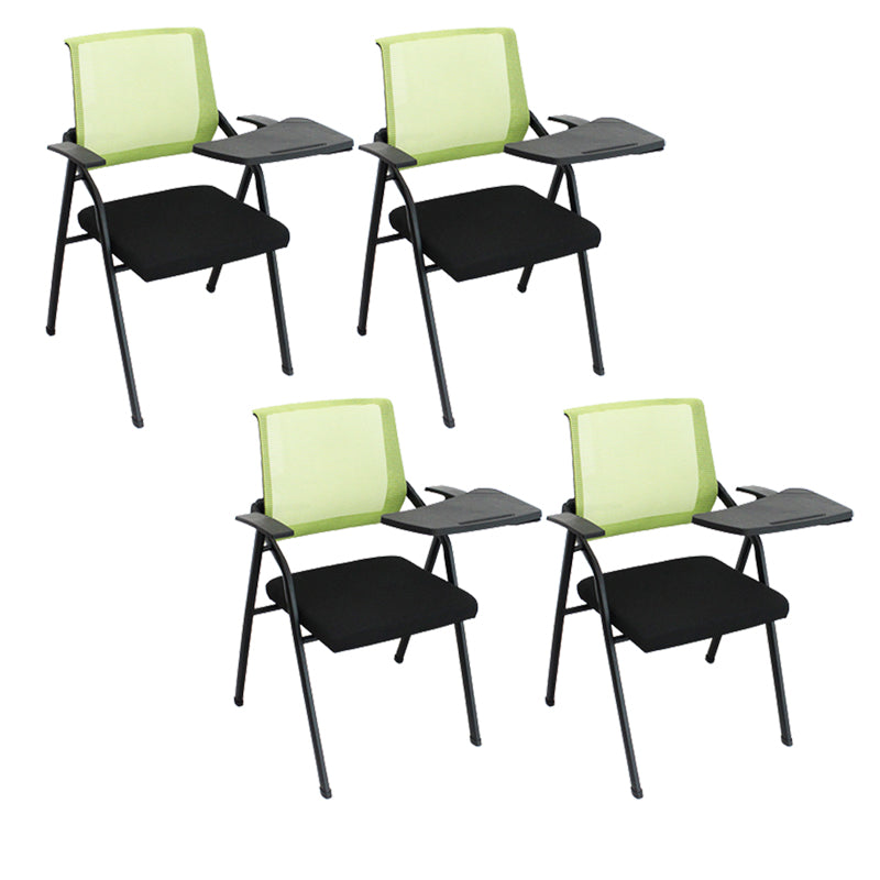 Mid Back Conference Chair Contemporary Upholstered Fixed Arms Chair