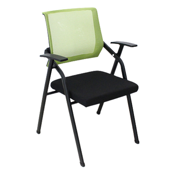 Mid Back Conference Chair Contemporary Upholstered Fixed Arms Chair