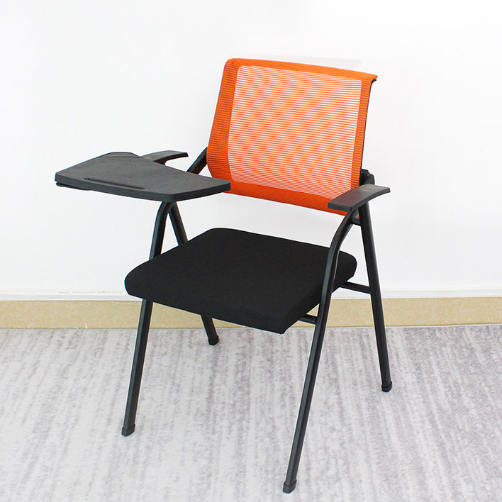 Mid Back Conference Chair Contemporary Upholstered Fixed Arms Chair