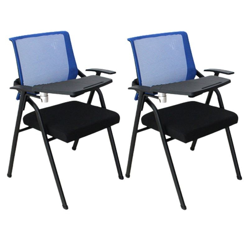 Mid Back Conference Chair Contemporary Upholstered Fixed Arms Chair