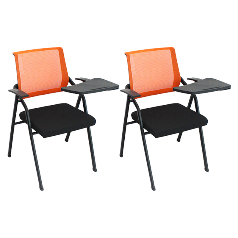 Mid Back Conference Chair Contemporary Upholstered Fixed Arms Chair