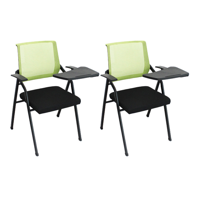 Mid Back Conference Chair Contemporary Upholstered Fixed Arms Chair