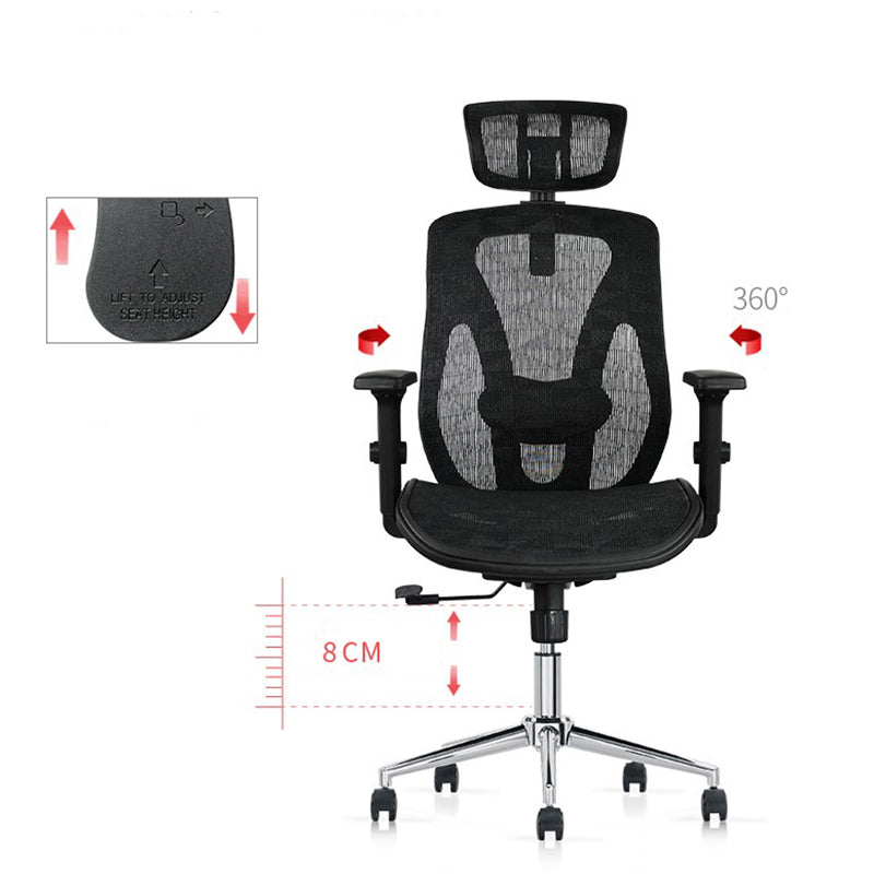 Executive Swivel Office Chair Modern High Back Working Chair with Wheels