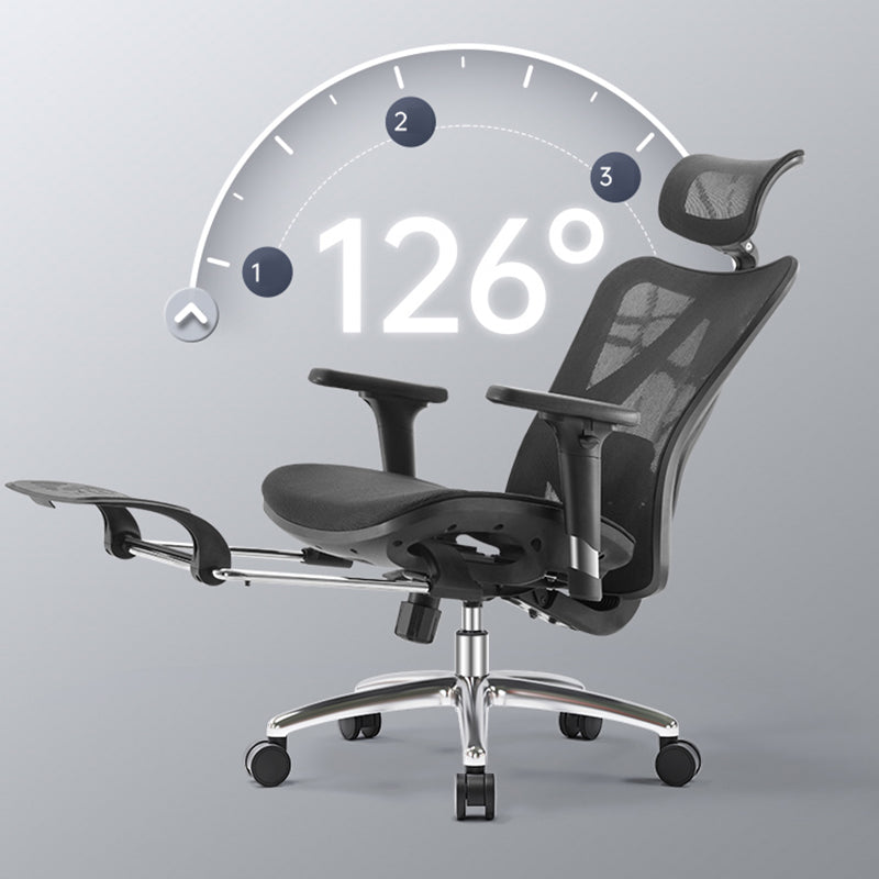 High Back Executive Desk Chair Modern Adjustable Arm Swivel Office Chair